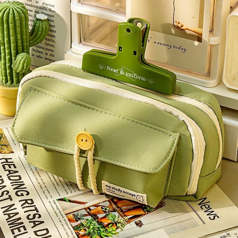 

Tas Pensil Tombol Alat Tulis Baru Kapasitas Besar Kotak Pena