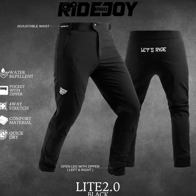 LITE2.0 BLACK - celana olahraga panjang sepeda MTB DH pria long pant