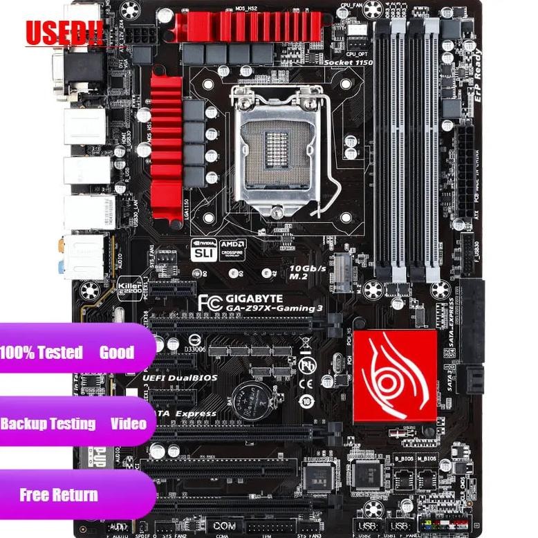 Gigabyte Ga-Z97X-Gaming 3 Lga 1150 Ddr3 Z97X-Gaming 3 Usb2.0 Usb3.0 32Gb Z97 Desktop Motherboard