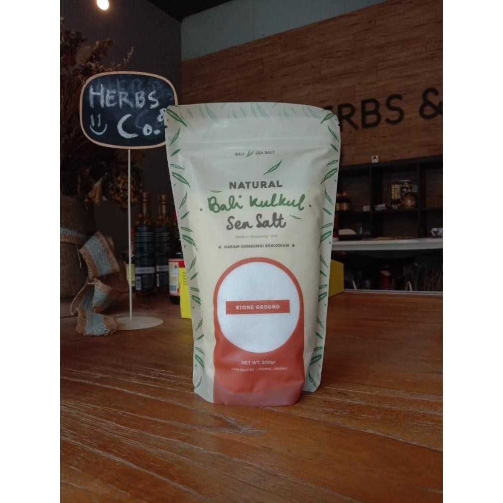 

(Terbaru) Natural Bali Kulkul Stone Ground Sea Salt 500 Gr ( Garam Laut Halus ) (Terlaris)