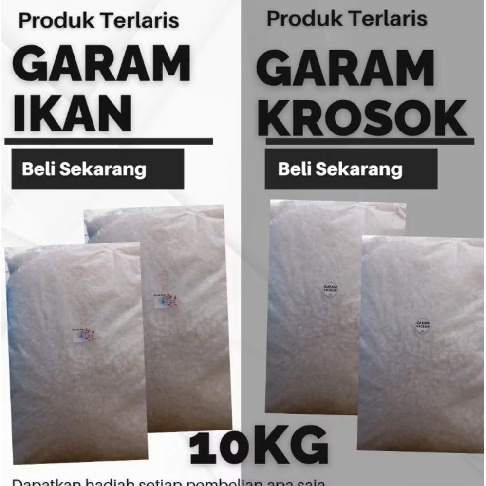 

(Terbaru) GARAM KROSOK 10KG - GARAM KASAR - GARAM MASAK - GARAM KRISTAL -GARAM IKAN - GARAM KASAR - GARAM KROSOK - GARAM MADURA - GARAM MURAH - GARAM PROMO - GARAM BOILER - GARAM PENJERNIH AIR - GARAM KOLAM (Terlaris)