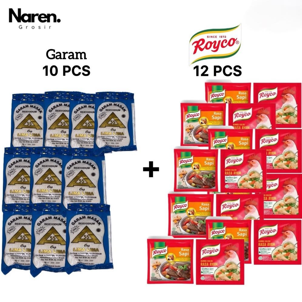 

(Terbaru) PAKET HEMAT GARAM 10PCS + ROYCO 12PCS | NAREN GROSIR (Terlaris)