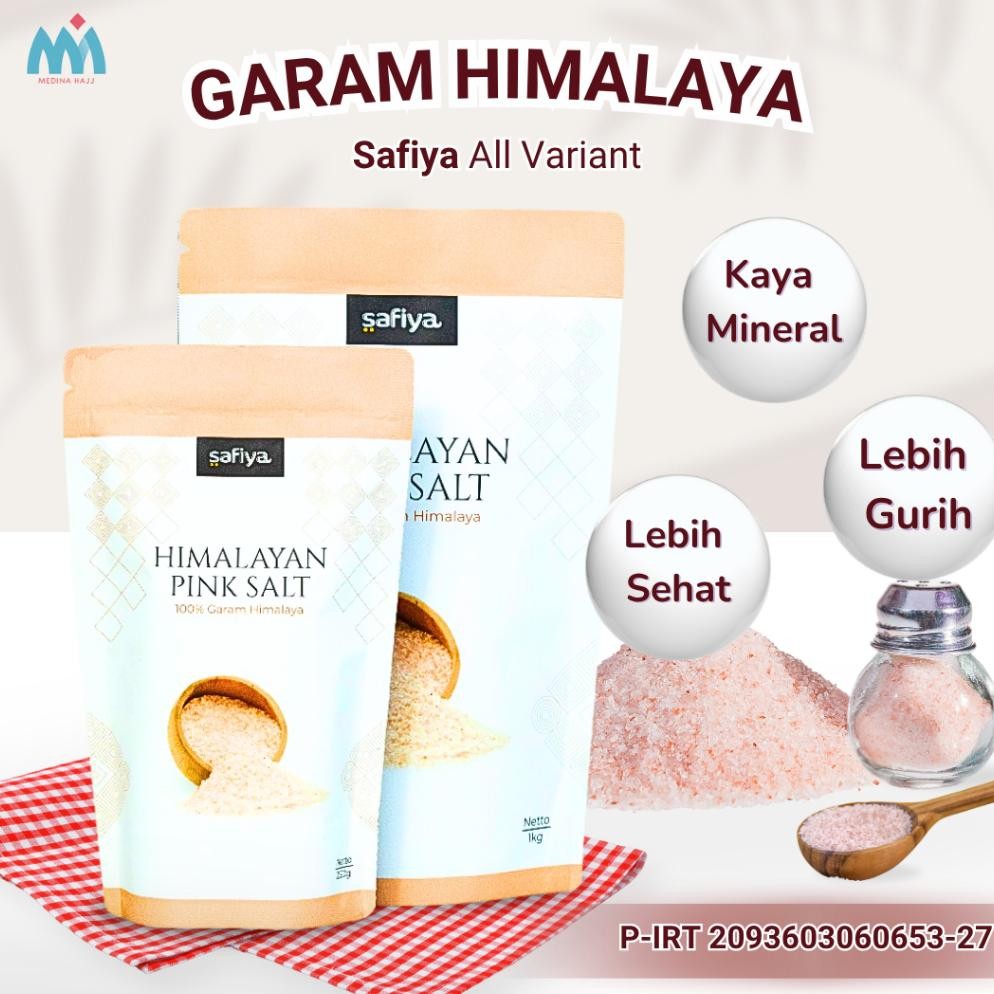 

(Terbaru) Garam Himalaya Safiya 1 Kg Garam Himalayan Bumbu Dapur Pink Salt Himalayan Super Premium (Terlaris)