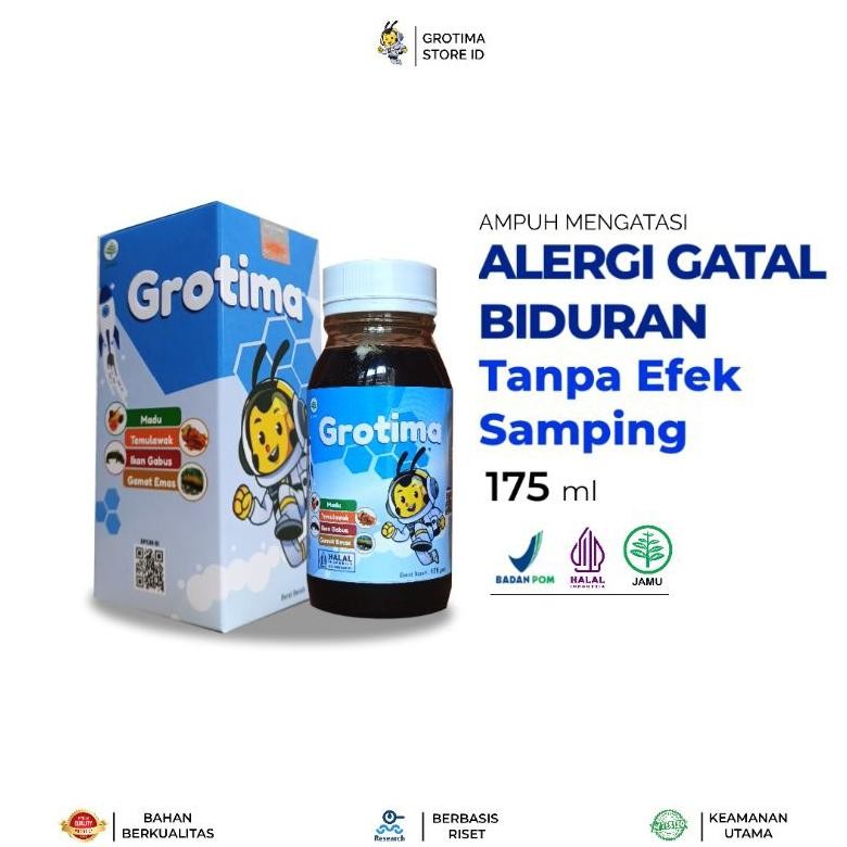 

(Terbaru) Madu Anak Atasi Alergi Dingin, Biduran, Bentol - Bentol, Gatal-Gatal, Kaligata Anak / Grotima 175ml (Terlaris)