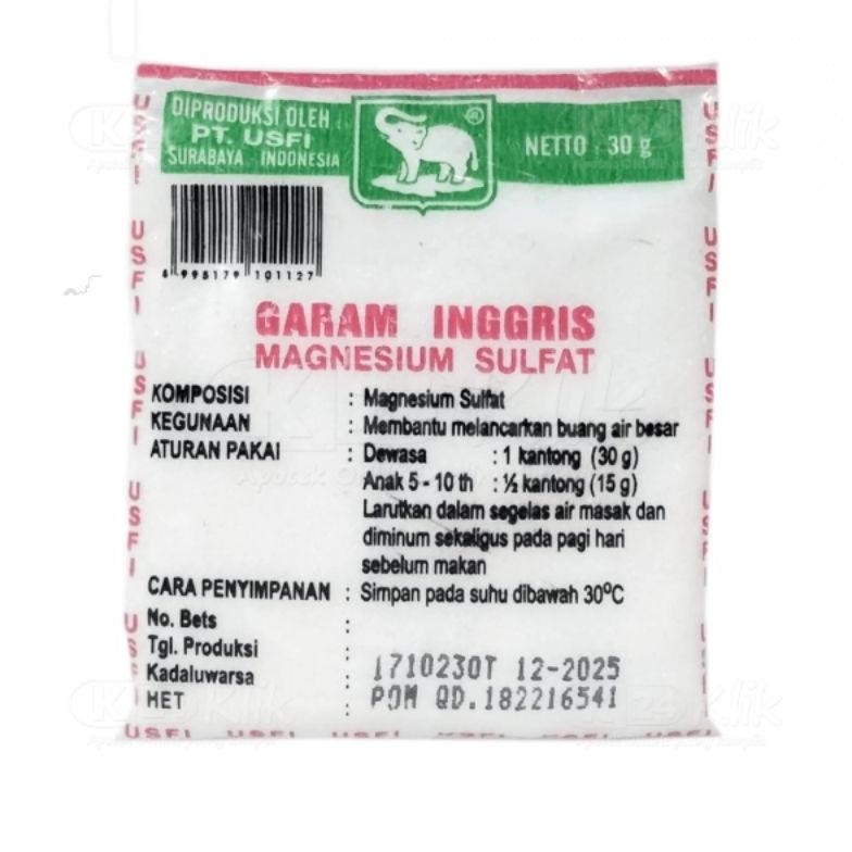 

(Terbaru) Garam Inggris 30Gr Obat Untuk Melancarkan Buang Air Besar (Terlaris)