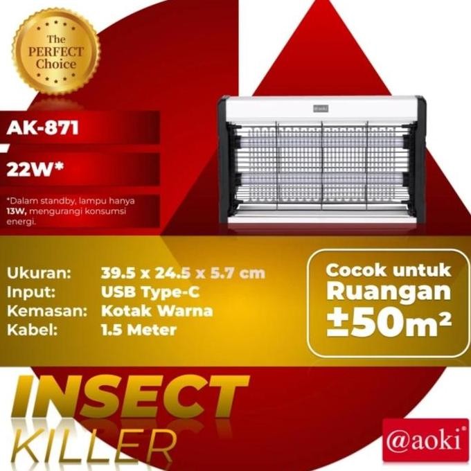 

Aoki Perangkap Nyamuk Lalat Serangga / Insect Killer Mosquito Killer