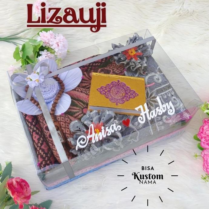 

Mahar/Mahar Nikah/Seserahan/Hantaran/Seperangkat Alat Sholat/Bisa Kustom Nama Couple/Set Alat Lengkap