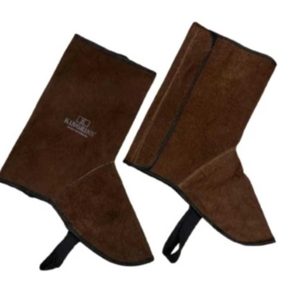 Cover Shoes Safety Kulit Apron Las Kaki Kulit Apron Welder Kingrins
