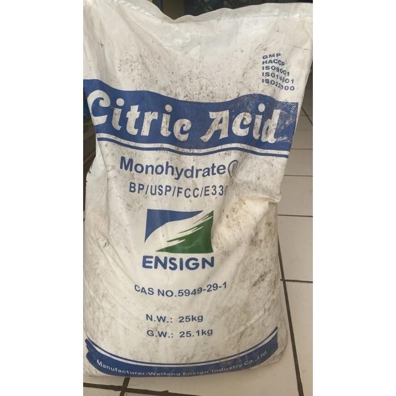 

CITRIC ACID MONOHYDRATE - ASAM SITRAT - ASAM CITRUN 25 KG