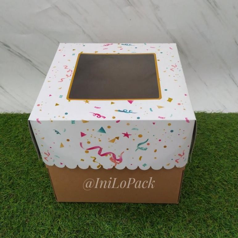 

Spesial Promo Okk-1520 Rq-56 @5Pcs Dus Tart Party 22X22X20 / Box Kue 22 Cm / Dus Tart 22 Cm Terlaris Spesial Promo