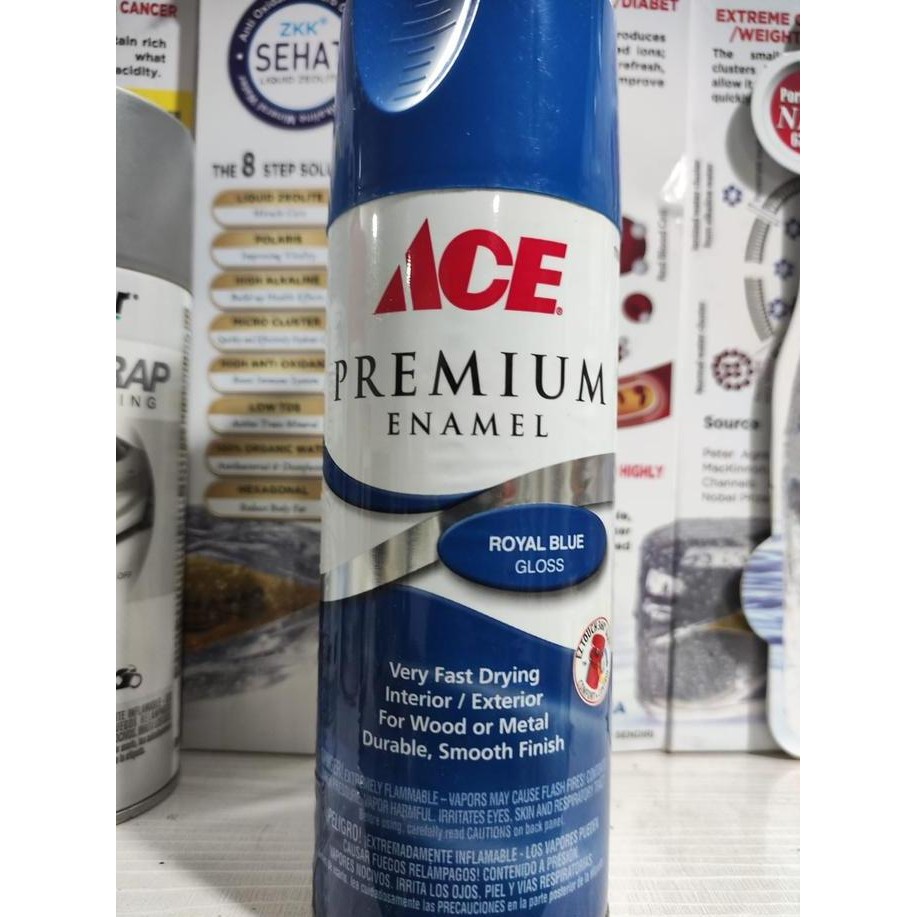 Cat Semprot Biru| Ace Premium Enamel Royal Blue Gloss 340