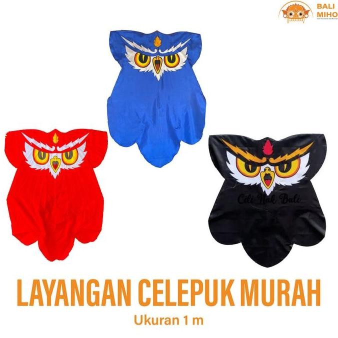 Buruan beli] Layangan Celepuk Murah Motif Simple - Layangan Owl Kain Murah - Mainan