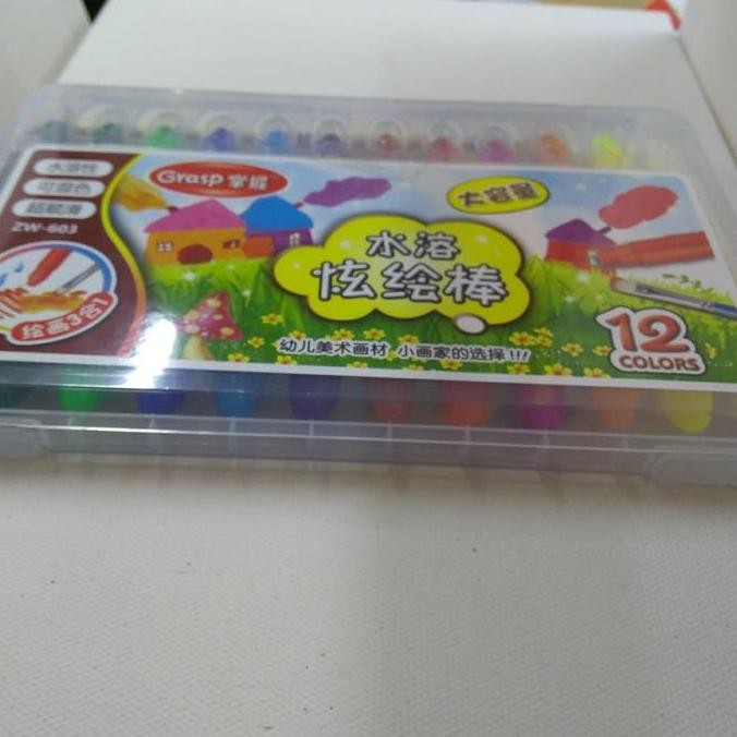 

}}}}}}] Krayon Grasp oil pastel 12 warna