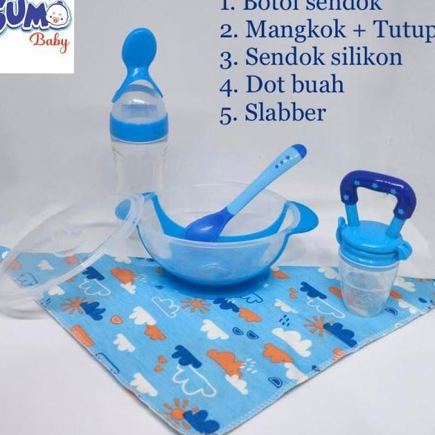 Perlengkapan Makan Bayi Peralatan Makan Bayi Set Alat Makan Bayi