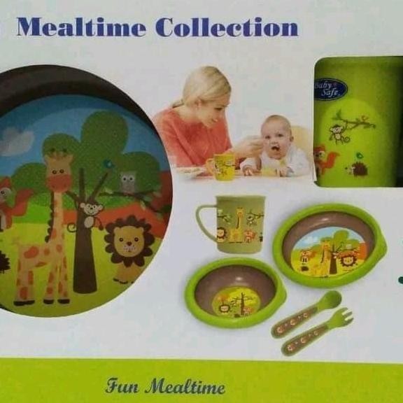 Baby Safe Feeding Mealtime Set Alat Makan Bayi