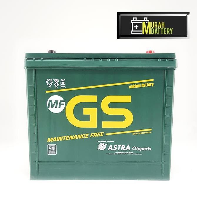 GS MF Astra Aki Mobil Toyota Yaris NS60LS - 45Ah Aki Kering Original