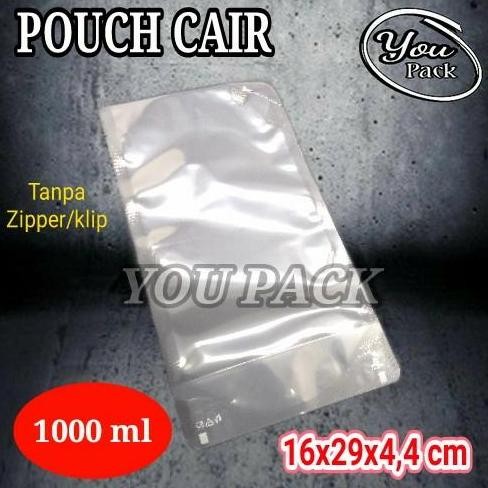 TERMURAH - STANDING POUCH PLASTIK KEMASAN POUCH CAIR 1000 ML CAIRAN-MINYAK