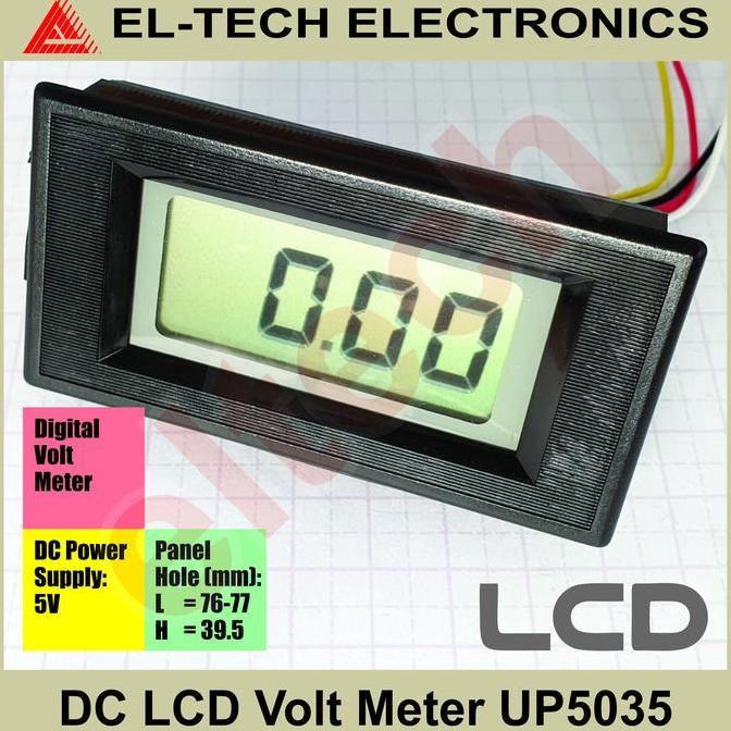 TERMURAH - DC Volt Meter Pengukur Tegangan Voltage 3.5-Digit LCD Power 5VDC