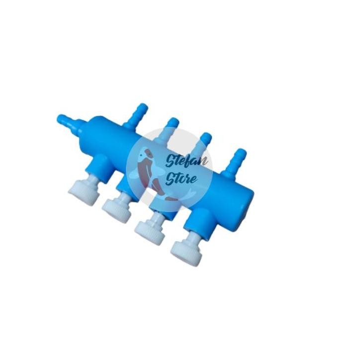 Bst Ready Cabang 4 Aerator Valve Stop Kran Udara Aerator 4 Cabang Best Seller