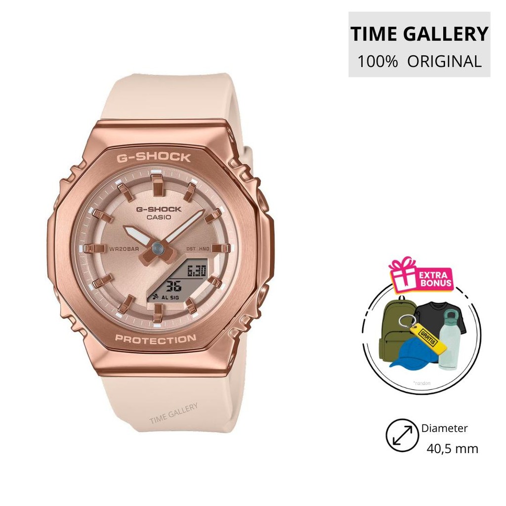 Jam tangan casio original g-shock ori gshock gm-s2110pg-4adr gms2110pg4adr gms2110pg 4ad 4a 4 gms 21