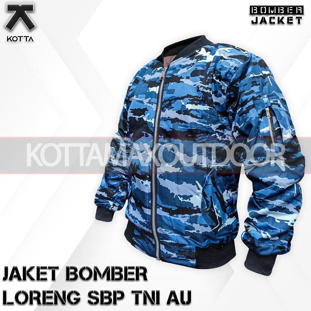 Kekinian - JAKET BOMBER LORENG TNI AU - JAKET KRU LORENG TNI AU - JAKET BOMBER  LORENG TNI ~