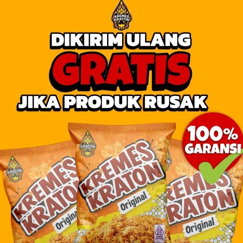 

Terjangkau - Kremes Kraton Sachet - 10 x 16g (1 Renceng) Original, Pedas Daun Jeruk, Keju, Jagung Bakar, Sapi Panggang .,