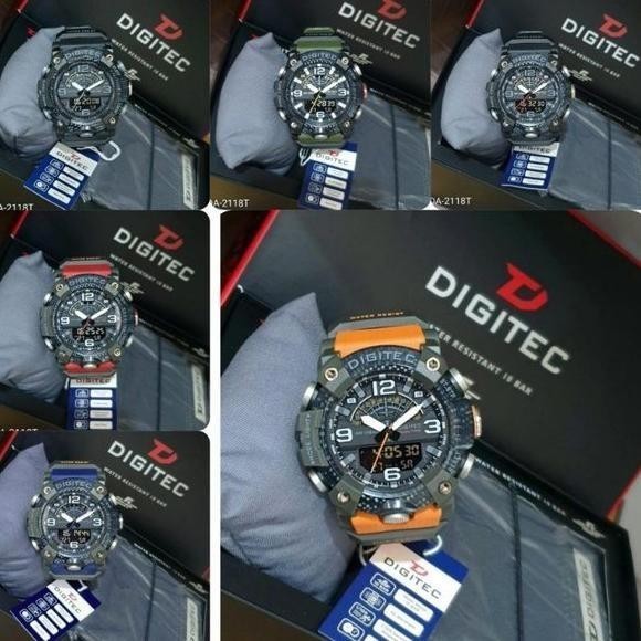 Jam Tangan Pria 100% Original Digitec 12Bln Ori DA2118 DA 2118T 2118