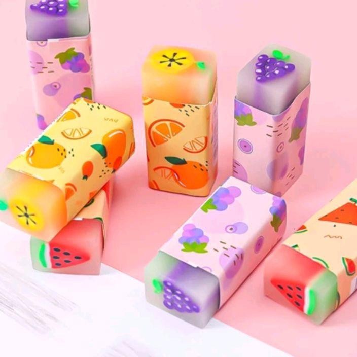 

1Box Isi 36Pcs Hapusan Pensil Hapusan Buah Hapusan Dinohapusan Ikan Grosir Penghapus