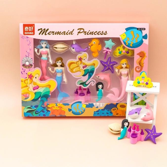 

Penghapus Kter Unik Mermaid Princess C Istana 1 Set