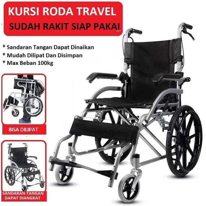 Furnibest Kursi Roda Lipat Wheelchair Lipat Kursi Roda Traveling