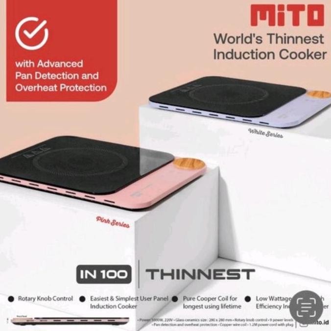 Mito  Induction Cooker In100 / Kompor Listrik Mito / Kompor Induksi Co