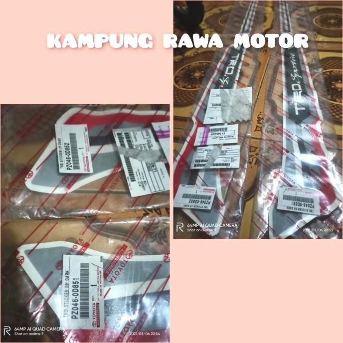 // sticker Trd sportivo Yaris 2015. original toyota //