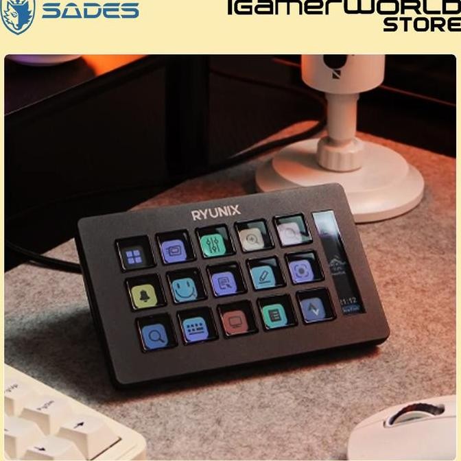 Ryunix Xd-100 / Xd100 Stream Deck Lcd Keys Control Pad Co
