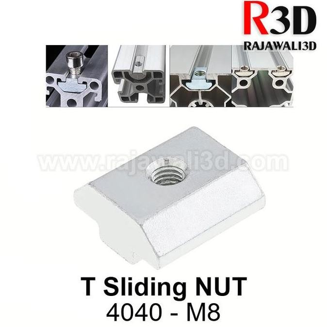 T Nut M8 Tee Nut T Sliding Nut 40-M8 Square Aluminium Profile 4040