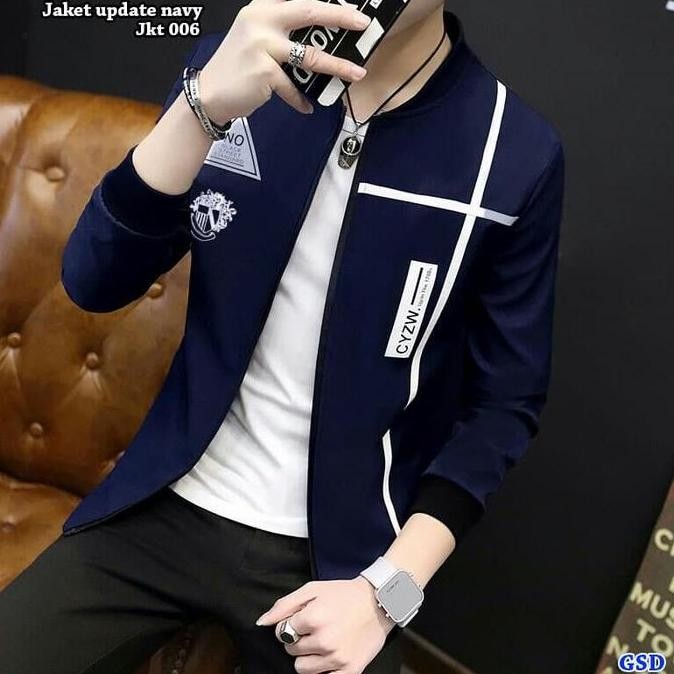 Grosir Dress-jaket pria lengan panjang bahan baby terry|jaket update