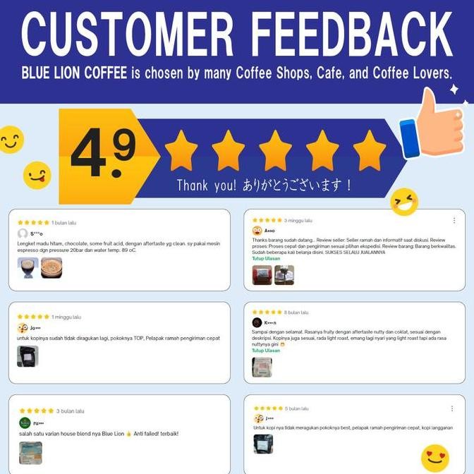 

Blue Lion Coffee Toraja Tongkonan 1 Kg Medium Roast Kopi Arabika