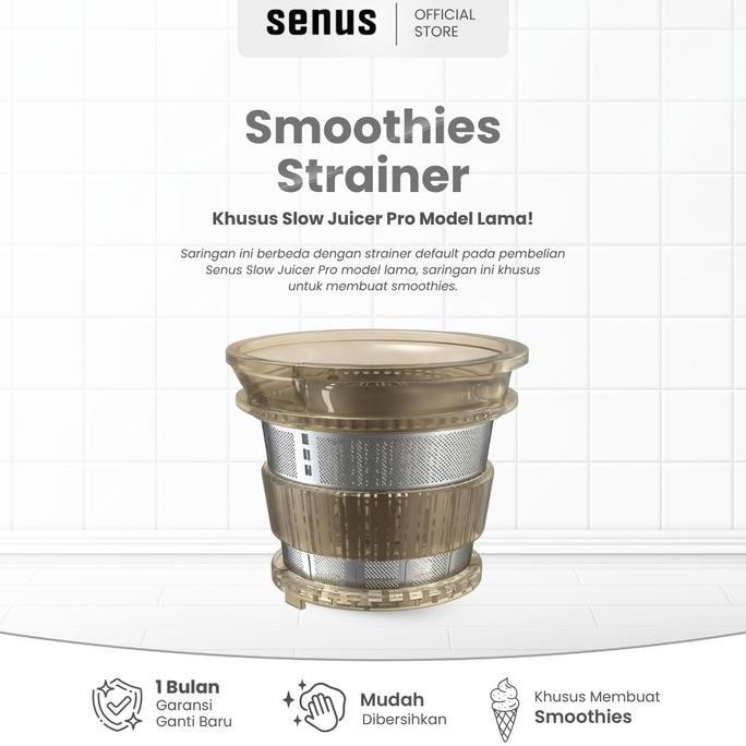 Senus Smoothies Strainer Saringan (Khusus Untuk Smoothies) Slow Juicer Pro Co