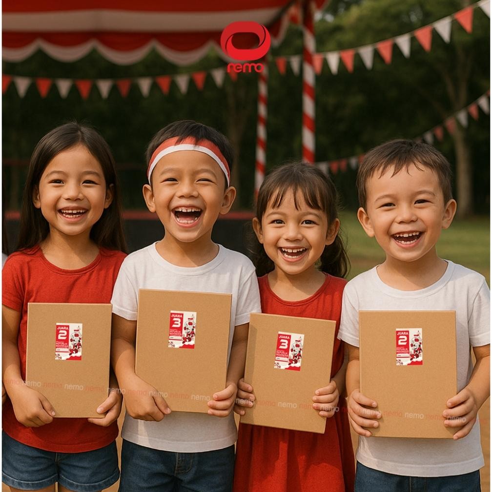 

Promo Spesial Hadiah Lomba 17 Agustus - Hadiah Hut Ri Paket Buku Atk Murah - Coklat