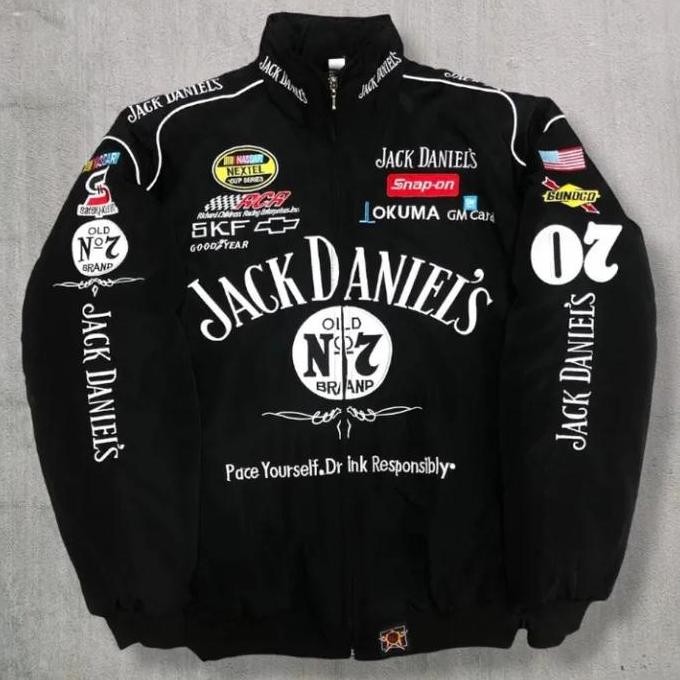 jaket nascar varsity jeck danil bahan katun flecee berkualitas distro