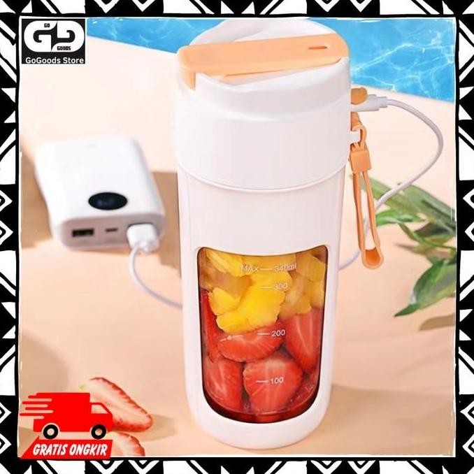 Blender Portable Buah Bottle Mini Juicer 3000Mah 340Ml Zmgz-J5 Zhenmi Co