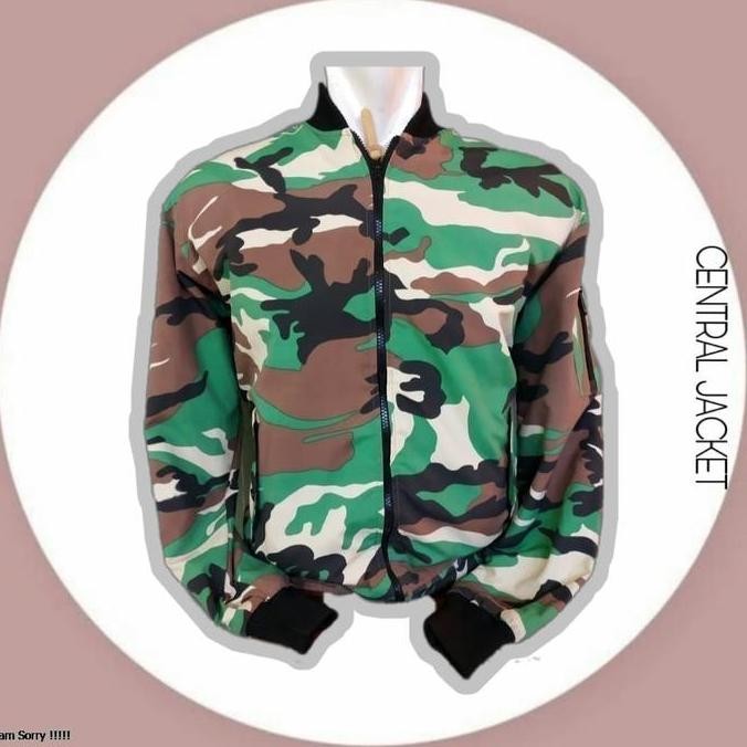 Jaket Bomber Pria Motif loreng High Quality - Jaket bomber pria