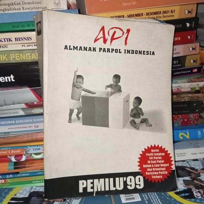 Original Buku Api Almanak Parpol Indonesia Pemilu 99