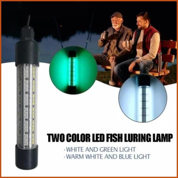 Lampu umpan ikan Lampu LED bawah air Lampu memancing Lampu biru umpan cumi Baterai 48 jam