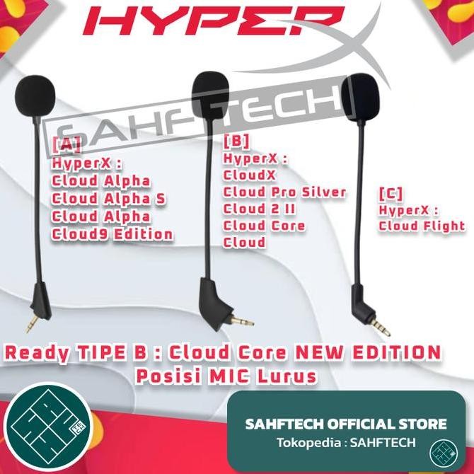 Hyperx Cloud 2 Alpha Core S Pro 9 X Flight Mic Microphone Headset Co