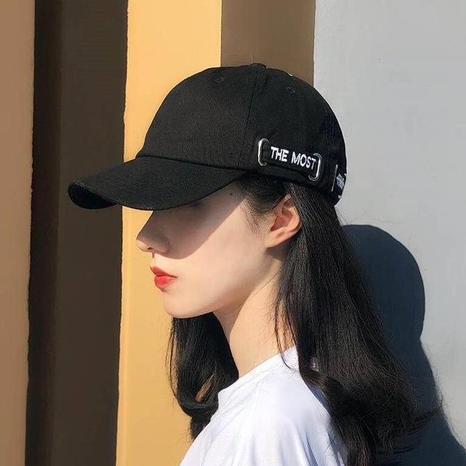 DS123 }} Topi Baseball Wanita  Topi Impor  Topi menunjukkan gaya Korea kecil  merek fashion topi bas