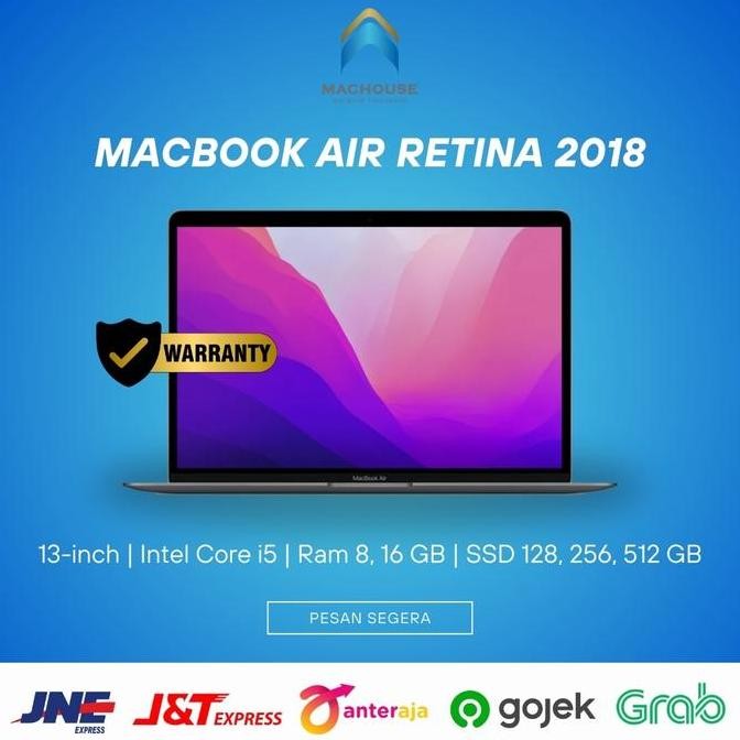 Macbook Air Retina 2018 13" Inch Second Original Co