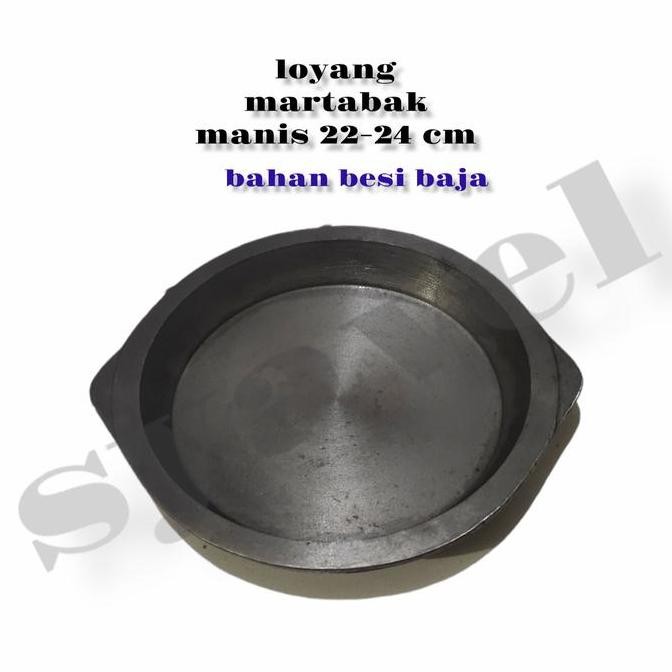 TERLARIS - loyang martabak manis/bangka 24cm besi cor