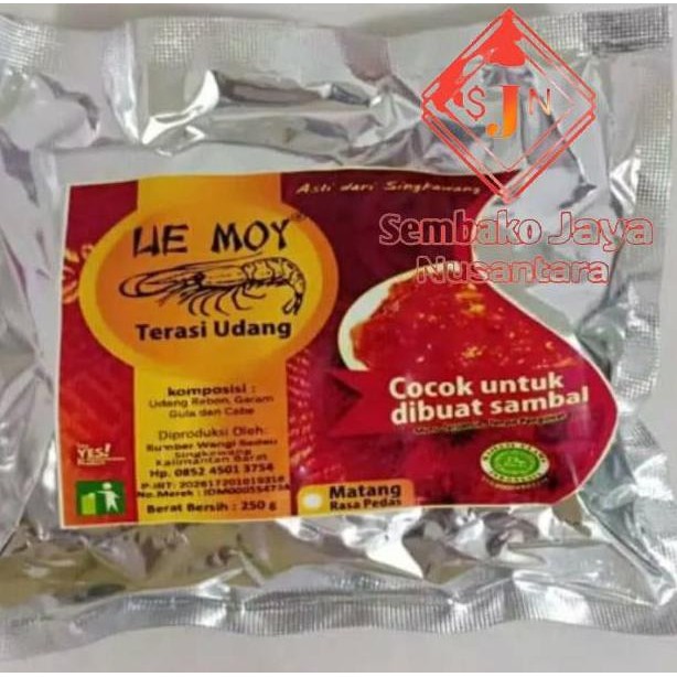 

Terasi Lie Moy/Trasi Udang Lie Moy Khas Singkawang Asli Pontianak 250G