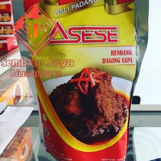

Rendang Daging Sapi Asese Asli 250Gr / Rendang Asli Padang/ Sapi Basah