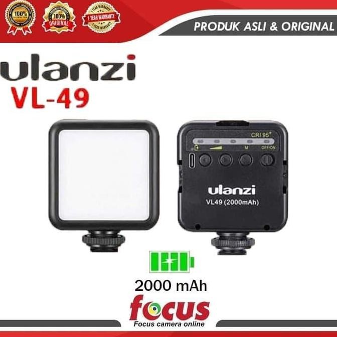 PROMO DISKON - Ulanzi VL-49 VL 49 vl49 Lampu LED Mini Video Light RECHARGEABLE